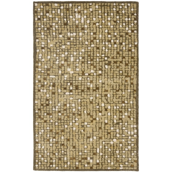 SAFAVIEH Martha Stewart Mosaic Dotted Area Rug, Oolong Tea Green, 9'6" x 13'6"