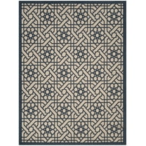 SAFAVIEH Martha Stewart Triumph Indoor/Outdoor Geometric Area Rug, Mariner, 2'7" x 5'