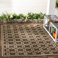 thumbnail image 1 of Safavieh Martha Stewart Angelle Geometric Indoor/Outdoor Area Rug, Chocolate/Cream, 5'3" x 7'7", 1 of 8