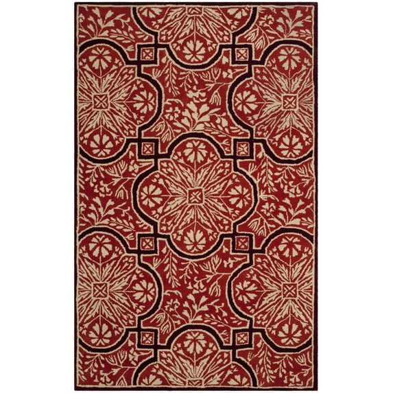 SAFAVIEH Martha Stewart MSR4551A Handmade Vermillion Rug