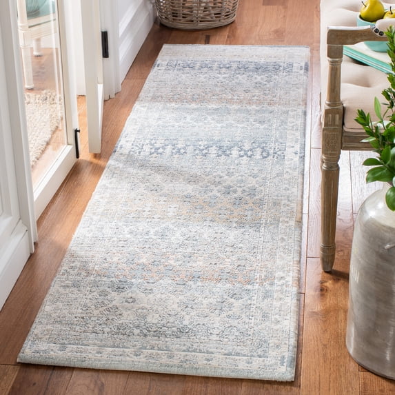 Safavieh Martha Stewart Cosmopolitan Maze Runner Rug, Cream/Gray, 2'2" x 8'