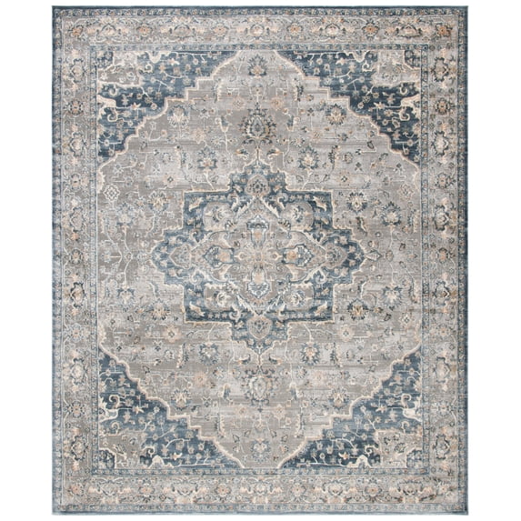 SAFAVIEH Martha Stewart Cosmopolitan Peak Area Rug, Cream/Blue, 8' x 10'