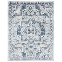 SAFAVIEH Martha Stewart Denver Oregon Area Rug, Navy/Ivory, 9' x 12'