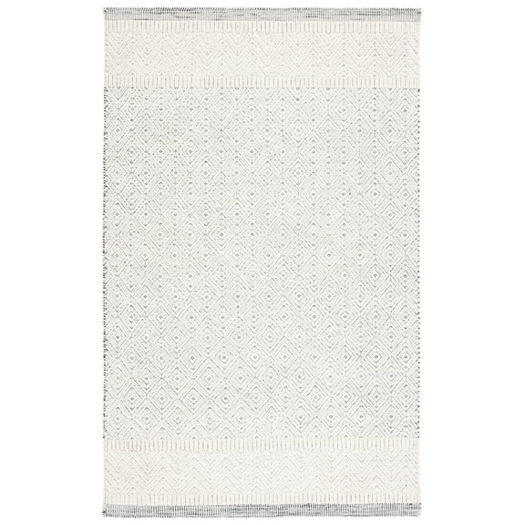 SAFAVIEH Martha Stewart Azalea Geometric Area Rug, Ivory, 3' x 5'