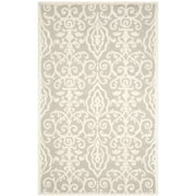 SAFAVIEH Martha Stewart Marais Geometric Damask Area Rug, Whetstone Grey, 6' x 9'