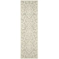 thumbnail image 1 of SAFAVIEH Martha Stewart Marais Geometric Damask Runner Rug, Whetstone Grey, 2'3" x 10', 1 of 5