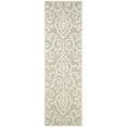 thumbnail image 1 of SAFAVIEH Martha Stewart Marais Geometric Damask Runner Rug, Whetstone Grey, 2'3" x 8', 1 of 7