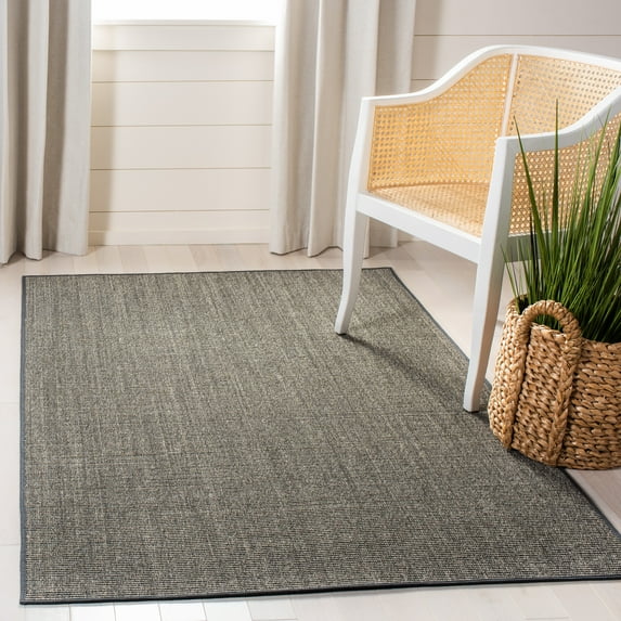 SAFAVIEH Martha Stewart Maximillian Solid Area Rug, Charcoal, 5' x 7'