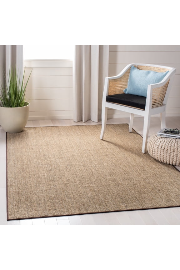 Martha Stewart Maximillian Solid Area Rug, Light Brown, 6' x 9'