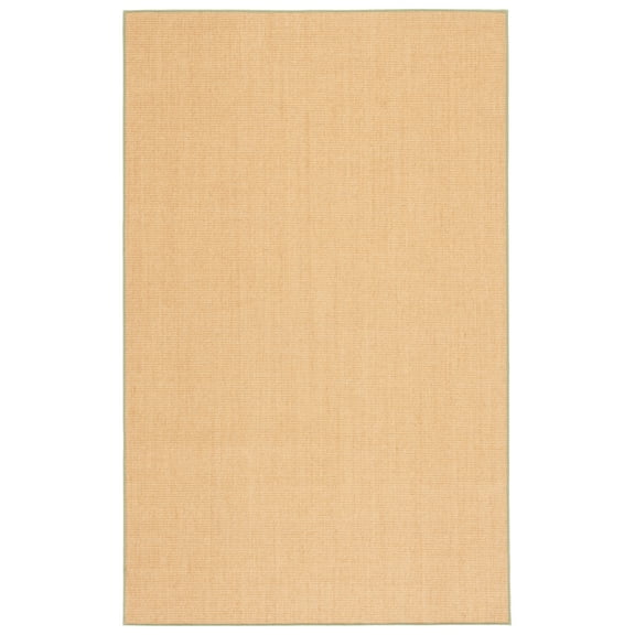 SAFAVIEH Martha Stewart Maximillian Solid Area Rug, Natural/Green, 5' x 7'