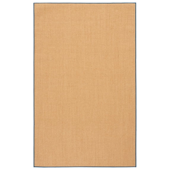 SAFAVIEH Martha Stewart Maximillian Solid Area Rug, Natural/Navy, 3' x 5'
