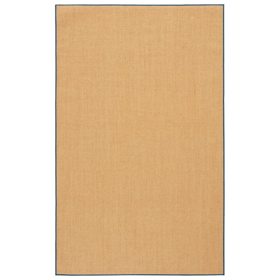 SAFAVIEH Martha Stewart Maximillian Solid Area Rug, Natural/Navy, 3' x 5'