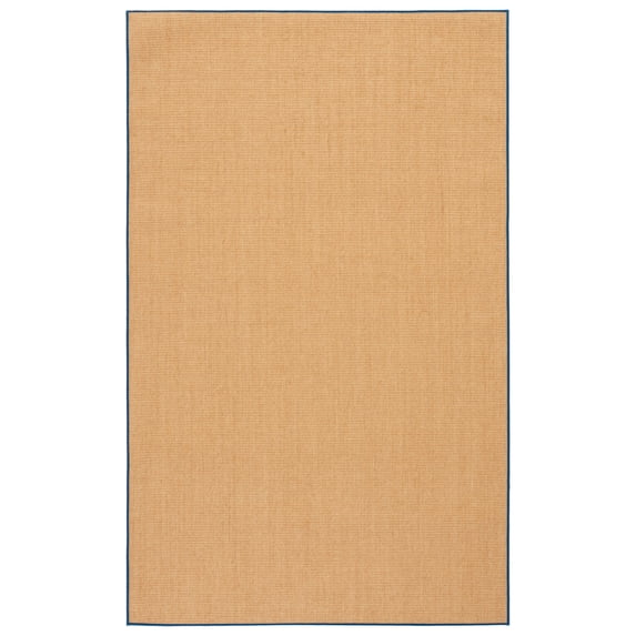 SAFAVIEH Martha Stewart Maximillian Solid Area Rug, Natural/Navy, 4' x 6'