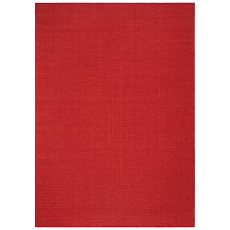 SAFAVIEH Martha Stewart Maximillian Solid Area Rug, Red, 4' x 6'