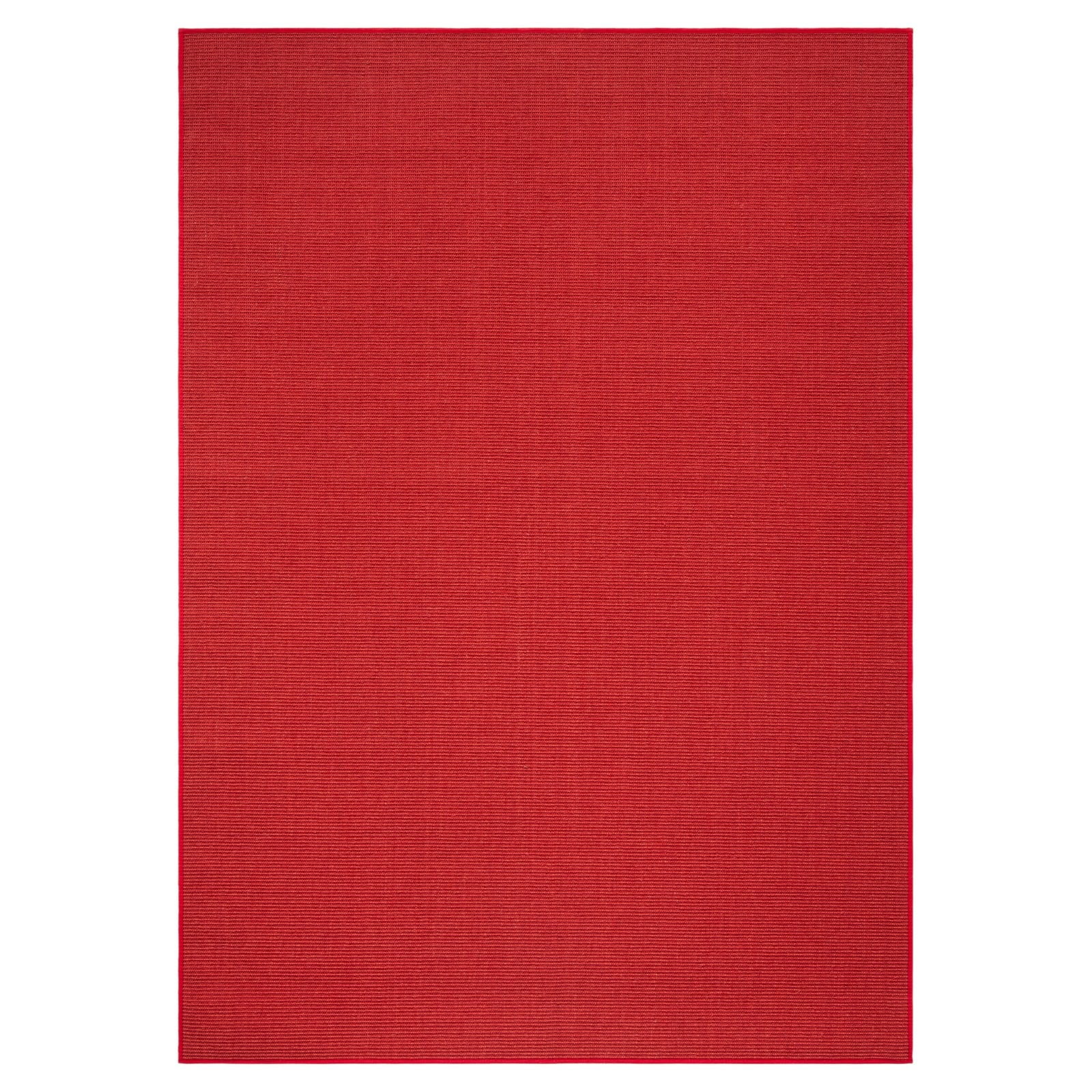 SAFAVIEH Martha Stewart Maximillian Solid Area Rug, Red, 5' x 7'
