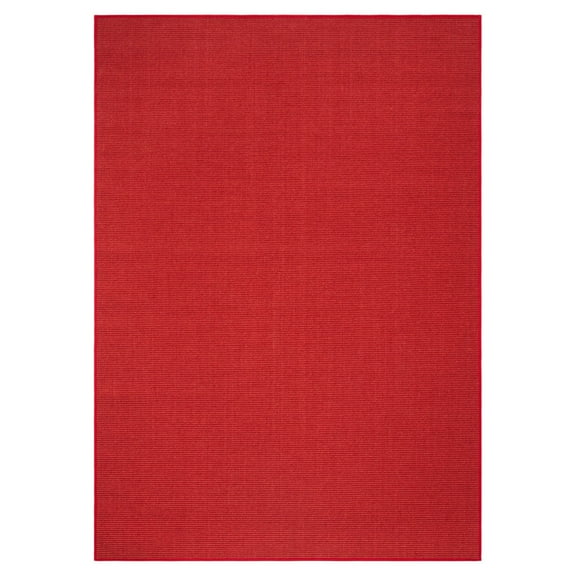 SAFAVIEH Martha Stewart Maximillian Solid Area Rug, Red, 5' x 7'