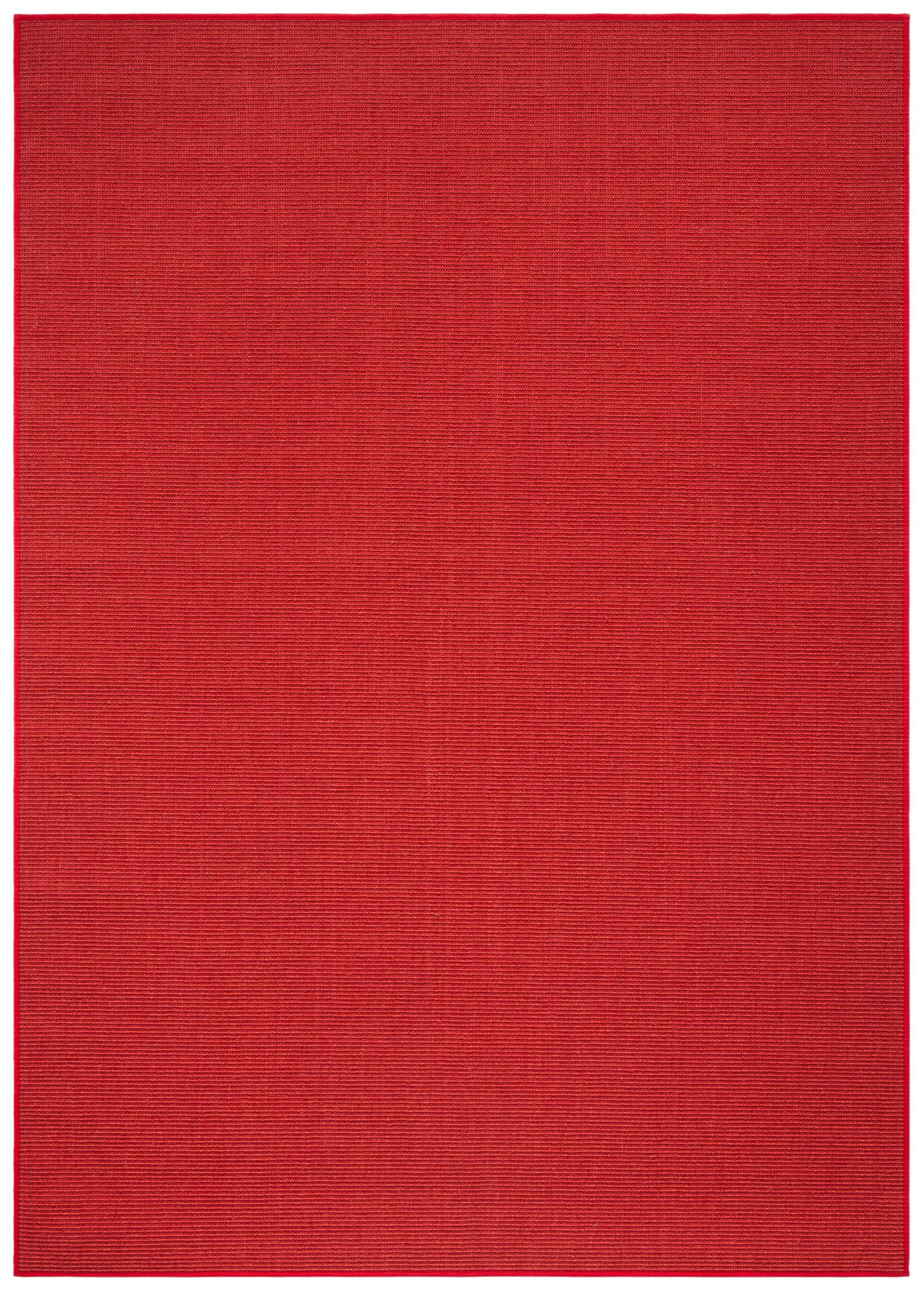 Handmade Reversible Red Wool Cotton Silk 8' x 10' Rug