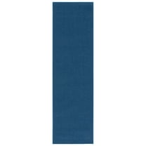 SAFAVIEH Martha Stewart Maximillian Solid Runner Rug, Blue, 2'3" x 8'