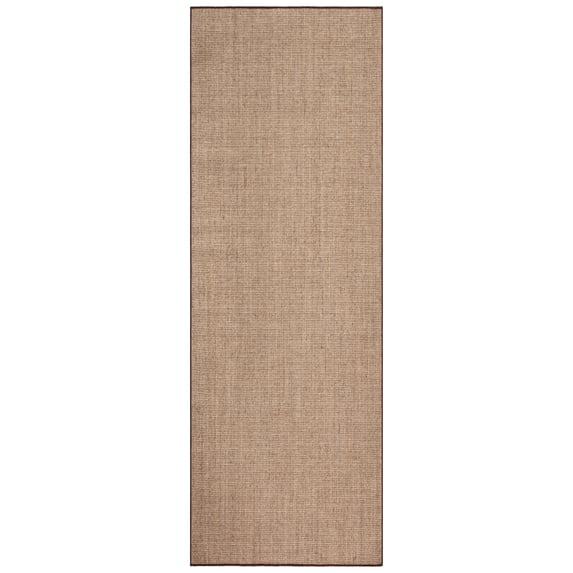 SAFAVIEH Martha Stewart Maximillian Solid Runner Rug, Light Brown, 1'10" x 5'