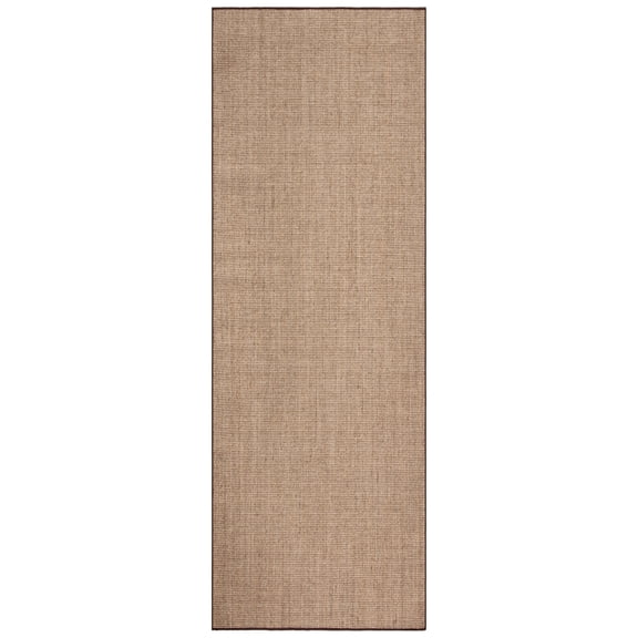 SAFAVIEH Martha Stewart Maximillian Solid Runner Rug, Light Brown, 1'10" x 5'