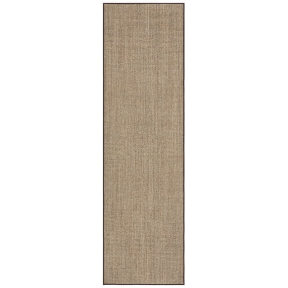 SAFAVIEH Martha Stewart Maximillian Solid Runner Rug, Light Brown, 2'3" x 8'