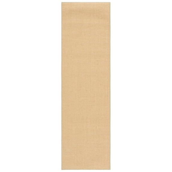 SAFAVIEH Martha Stewart Maximillian Solid Runner Rug, Natural/Green, 2'3" x 8'