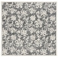 thumbnail image 1 of SAFAVIEH Martha Stewart Metro Floral Area Rug, Black/Ivory, 6' x 6' Square, 1 of 8