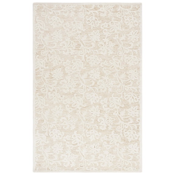 SAFAVIEH Martha Stewart Metro Floral Area Rug, Gold/Ivory, 8' x 10'