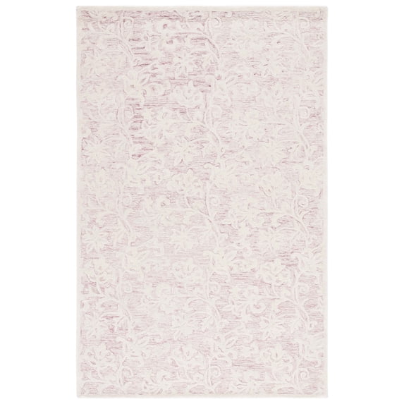 SAFAVIEH Martha Stewart Metro Floral Area Rug, Pink/Ivory, 5' x 8'