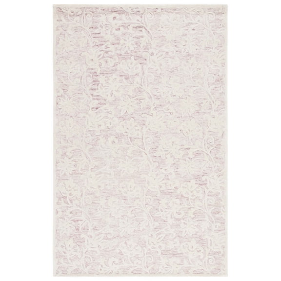 SAFAVIEH Martha Stewart Metro Floral Area Rug, Pink/Ivory, 5' x 8'
