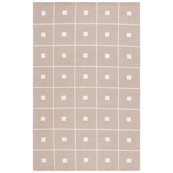 SAFAVIEH Martha Stewart Micro Loop Area Rug, Beige/Ivory, 4' x 6'