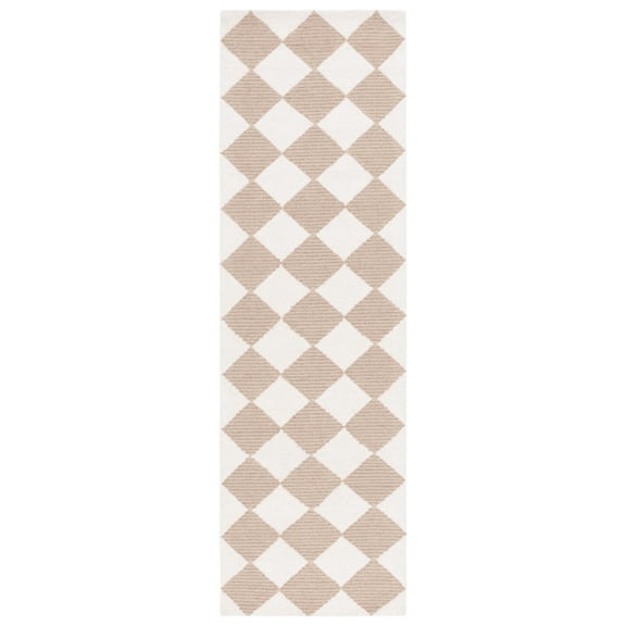 SAFAVIEH Martha Stewart Micro Loop Runner Rug, Natural/Beige, 2'3" x 14'