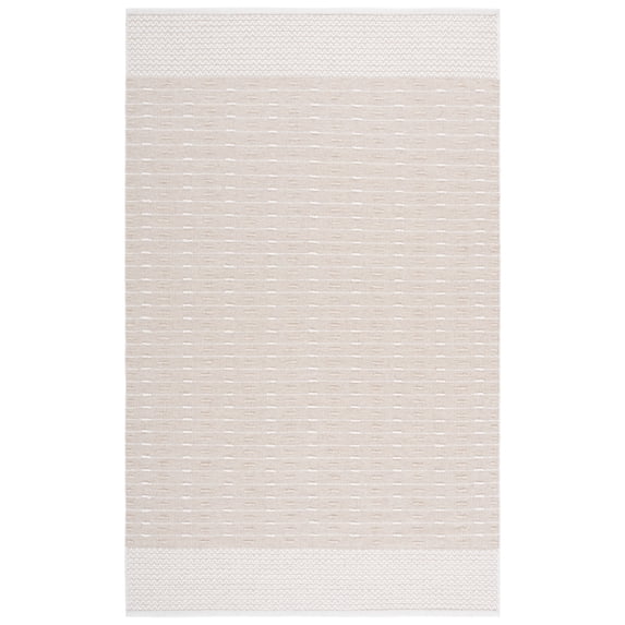 SAFAVIEH Martha Stewart Mindy Geometric Area Rug, Beige/Ivory, 5' x 8'