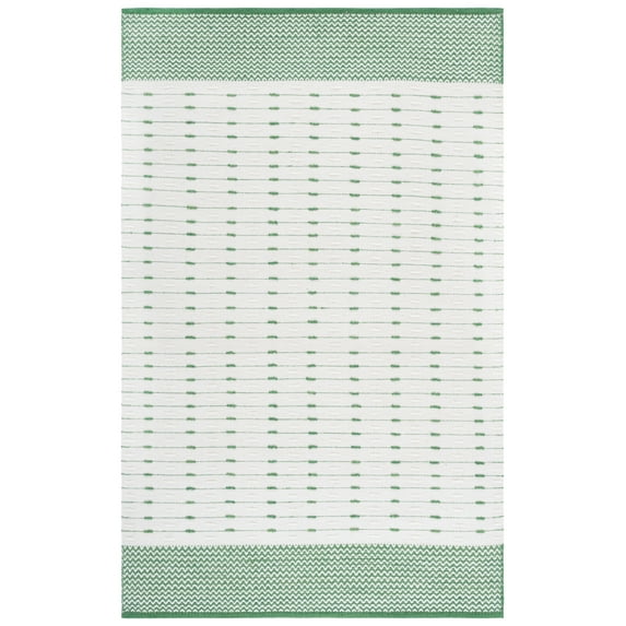 SAFAVIEH Martha Stewart Mindy Geometric Area Rug, Green/Ivory, 5' x 8'