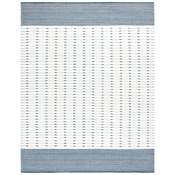 SAFAVIEH Martha Stewart Mindy Geometric Area Rug, Navy/Ivory, 8' x 10'