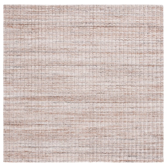 SAFAVIEH Martha Stewart Mirage Solid Area Rug, Beige, 6' x 6' Square