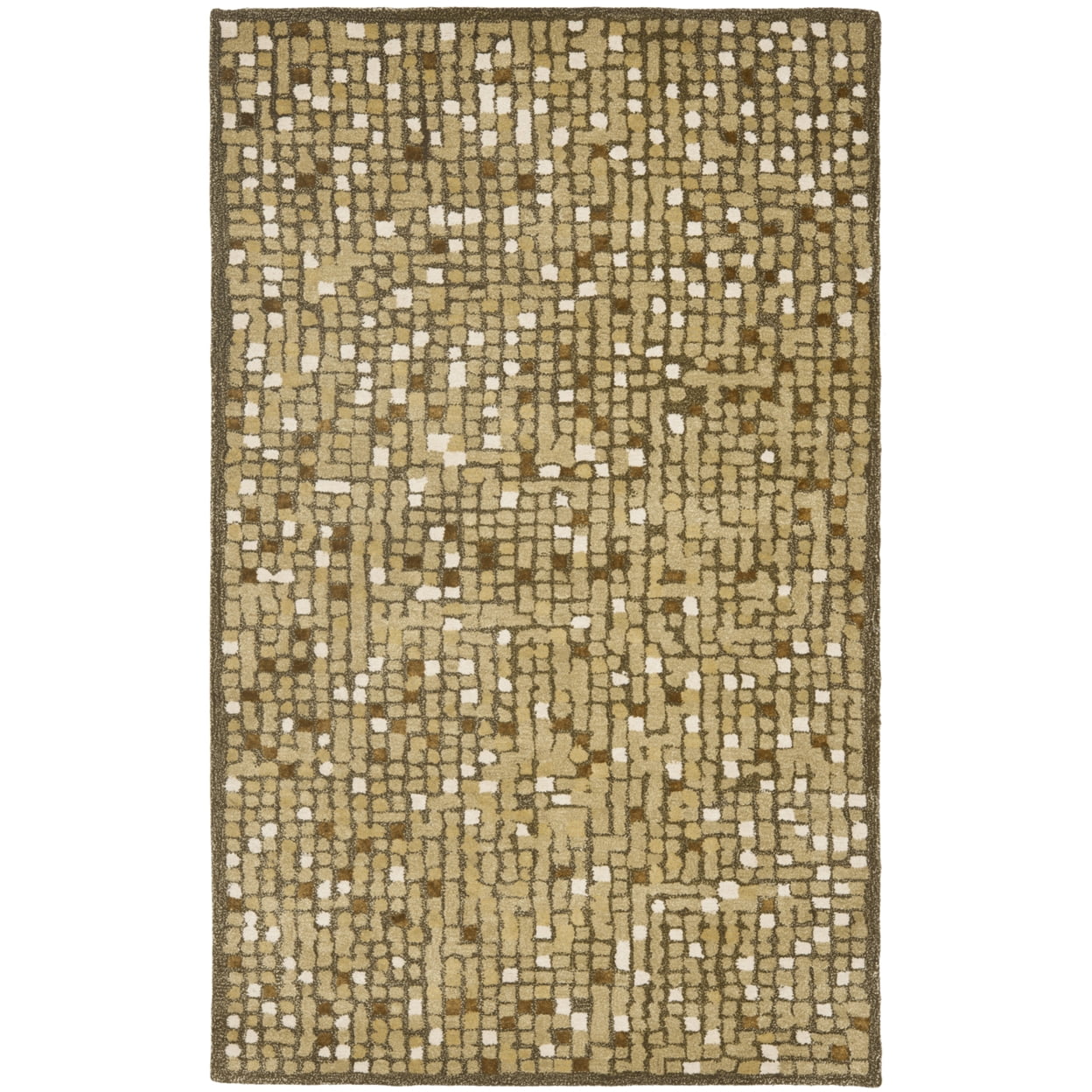 SAFAVIEH Martha Stewart Mosaic Dotted Area Rug, Oolong Tea Green, 8' x 10'