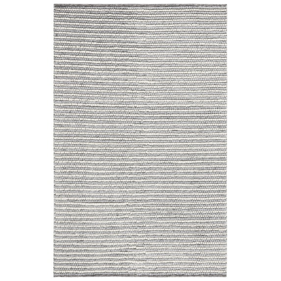 SAFAVIEH Martha Stewart Natura Striped Area Rug, Ivory/Grey, 5' x 8'