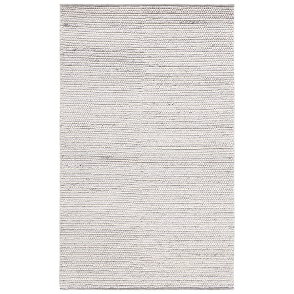 SAFAVIEH Martha Stewart Natura Striped Area Rug, Ivory/Light Grey, 5' x 8'