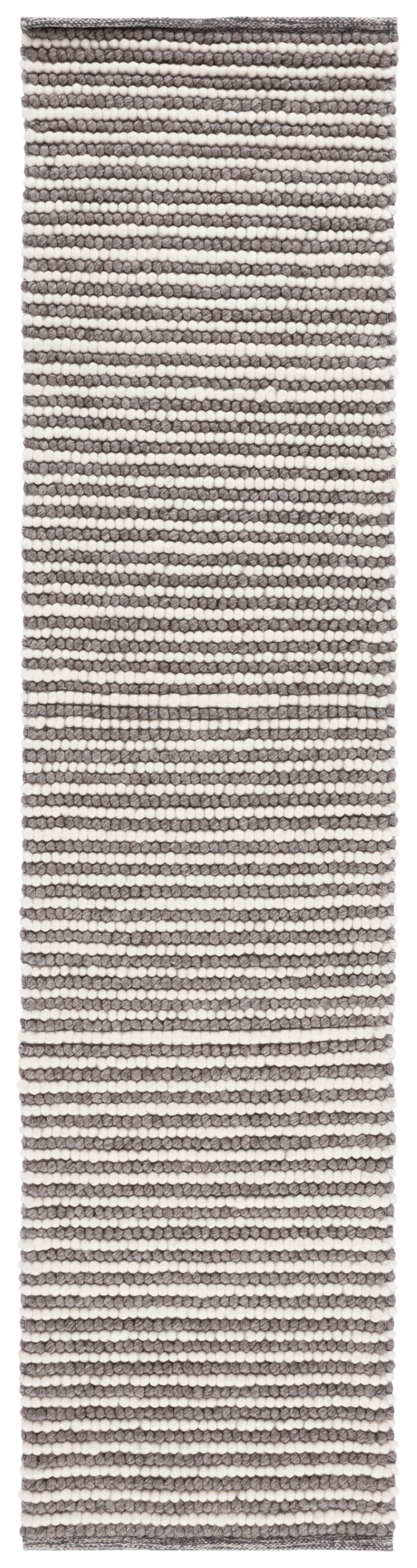 SAFAVIEH Martha Stewart Natura Striped Runner Rug, Ivory/Dark Brown, 2'3" x 9'