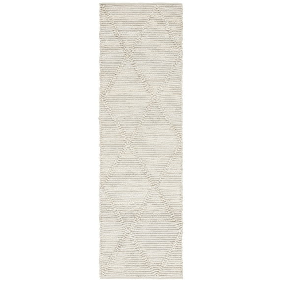 SAFAVIEH Martha Stewart Natural Fiber Diamond Runner Rug, Natural, 2'3" x 8'