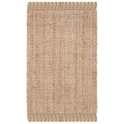 SAFAVIEH Martha Stewart Natural Fiber Solid Area Rug, Natural, 3'6" x 5'6"