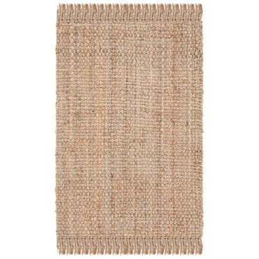 SAFAVIEH Martha Stewart Natural Fiber Solid Area Rug, Natural, 3'6" x 5'6"