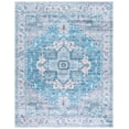 thumbnail image 1 of SAFAVIEH Martha Stewart Norbert Medallion Machine Washable Area Rug, Grey/Turquoise, 1'9" x 2'3", 1 of 11