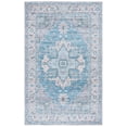 thumbnail image 1 of SAFAVIEH Martha Stewart Norbert Medallion Machine Washable Area Rug, Grey/Turquoise, 5' x 7', 1 of 11