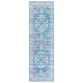 thumbnail image 1 of SAFAVIEH Martha Stewart Norbert Medallion Machine Washable Runner Rug, Grey/Turquoise, 2' x 5', 1 of 11