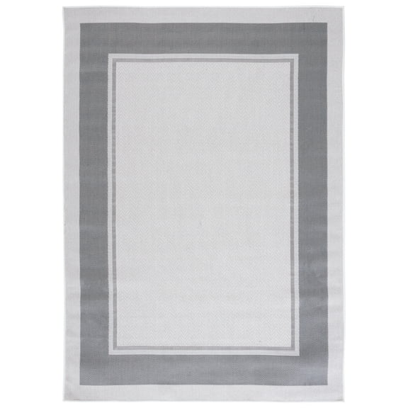 SAFAVIEH Martha Stewart Outdoor MSRO317F Ivory/ Grey Rug