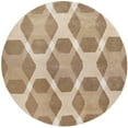 thumbnail image 1 of SAFAVIEH Martha Stewart Overlapping Diamonds Geometric Wool Rug, Beige/Multi, 4' Round, 1 of 10