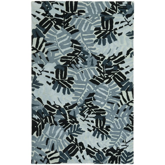 SAFAVIEH Martha Stewart Palm Leaf Abstract Wool Area Rug, Wrought/Iron, 8' x 10'
