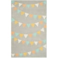 thumbnail image 1 of SAFAVIEH Martha Stewart Party Time Geometric Triangles Wool Area Rug, Bedford Grey, 8'x10', 1 of 3